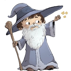 Boy dressed Up as a wizard