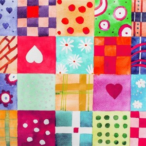 colorful quilt squares