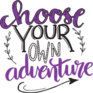 choose your own adventure word image