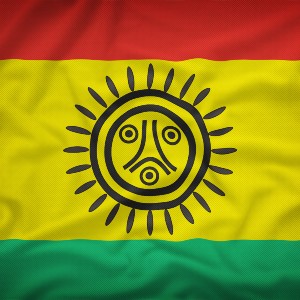 Red Yellow and Freen Taino flag