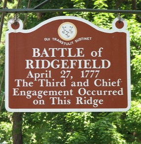 Battle of Ridgefield Sign