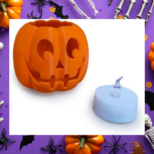 Image of 3D Printed Tealight Pumpkin