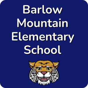 Barlow Mountain Elementary School logo on blue
