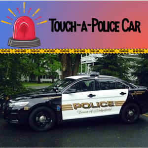 Ridgefield Police car photo and Touch-a-Police Car text