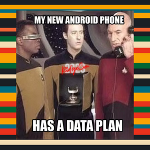 my new android phone has a data plan