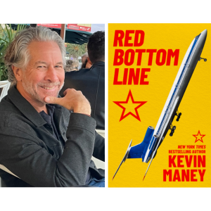 Author Kevin Maney and Book Cover of Red Bottom Line