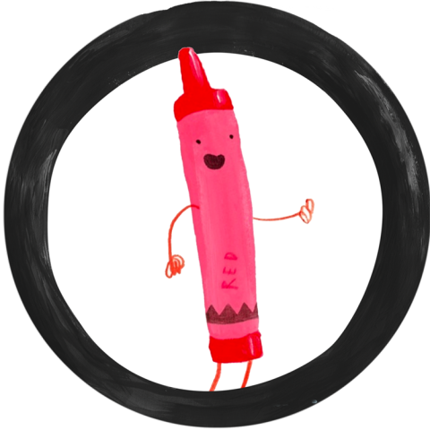 red crayon