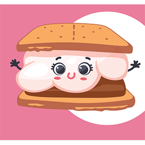 cute smore illustration