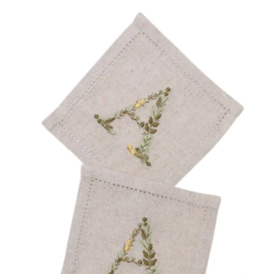Embroidered Fabric Coaster