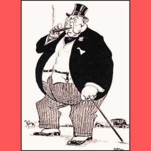 Cartoon of Corpulent Robber Baron
