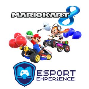 Mario Kart 8  mario and inkling girls facing one another in cars