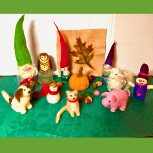 Needle Felting Winter Creations.