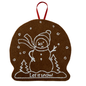 Gingerbread Snow Globe Ornament