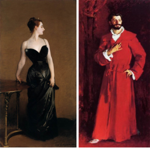 Two Sargent paintings: Madam X and Dr. Pozzi at Home