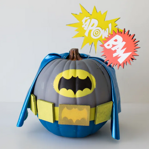 Pumpkin painted like Batman