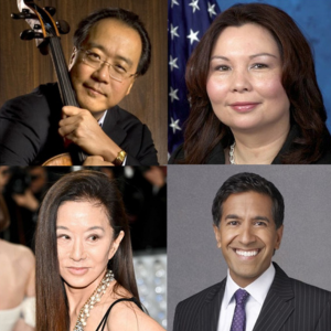 Yo Yo Ma, Tammy Duckworth, Vera Wang and Sanjay Gupta