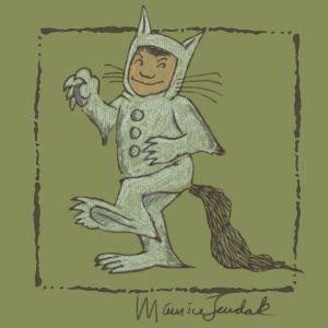 Illustration of Max with Maurice Sendak signature