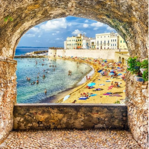 Turkey: Beautiful Beach Scene Seen Through an Archway