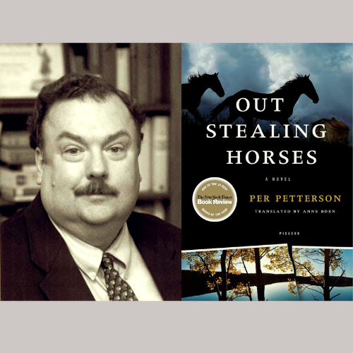 Dr. Mark Schenker and Out Stealing Horses Cover