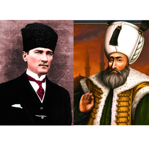 Turkish Leaders Kemal Mustapha Kemal Ataturk and Suleiman the Magnificent