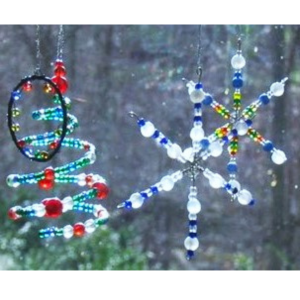 Beaded Snowflakes