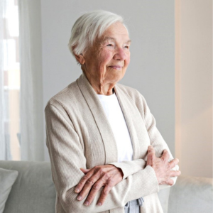 Happy Independent Woman with Alzheimer's