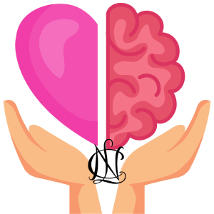 decorative heart and brain