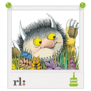 Maurice Sendak illustration of wild thing inside polaroid photo frame
