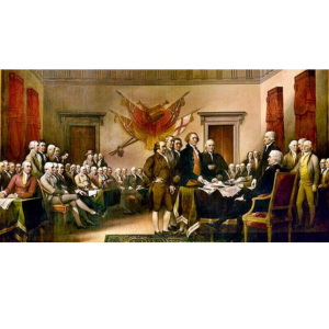 The Signing of the Declaration of Independence by John Trumbull.