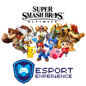 Super Smash Bros. Characters with text "Esport Experience"