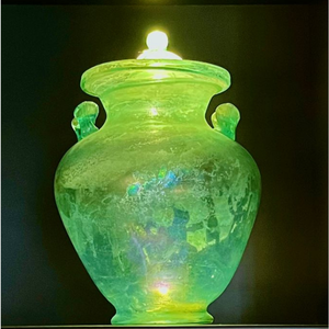 Green Glass Roman Vessel