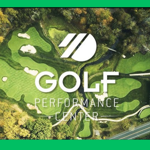 Aerial Photo of Golf Performance Center with Logo
