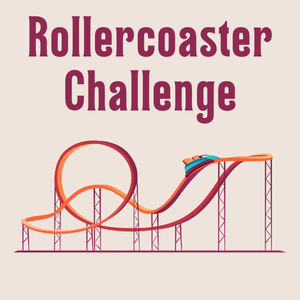 Rollercoaster on track