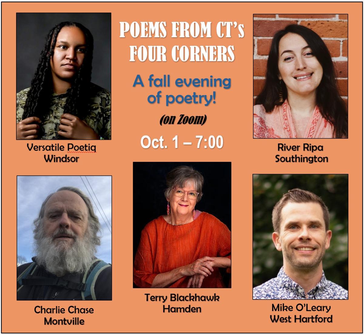 Five Poets' Headshots