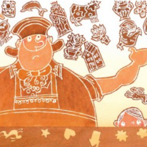 Illustration from Gingerbread for Liberty by Mara Rockliff