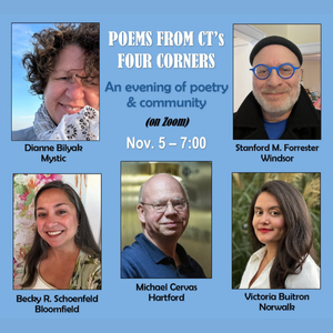 Poster showing Five CT Poets