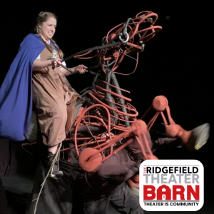 Photo from performance of Sybil's Ride with RTB logo