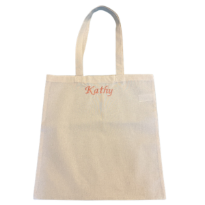 Embroidered Tote Bag